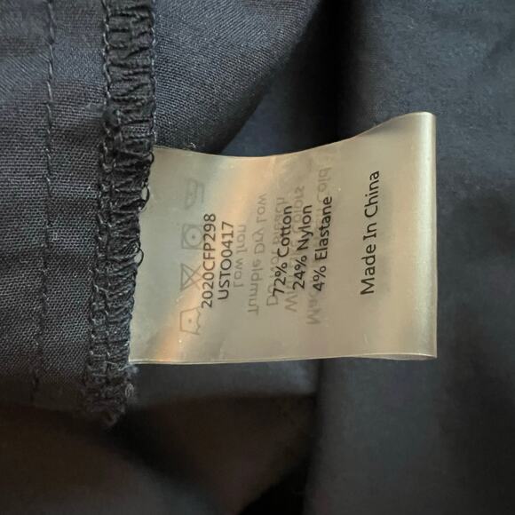 Universal Standard Navy Blouse Cotton Canna Button Down Long Sleeve Shirt - Picture 5 of 6